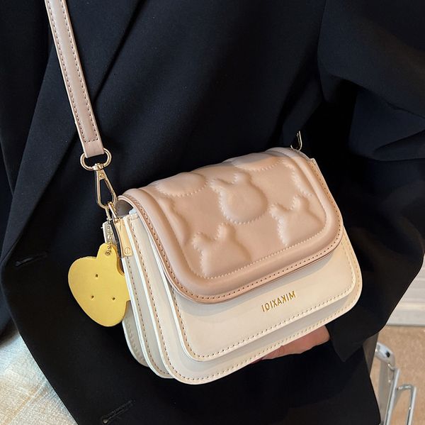 

designer bags korean minority female summer 2022 new net red texture one shoulder small square high contrast color messenger
