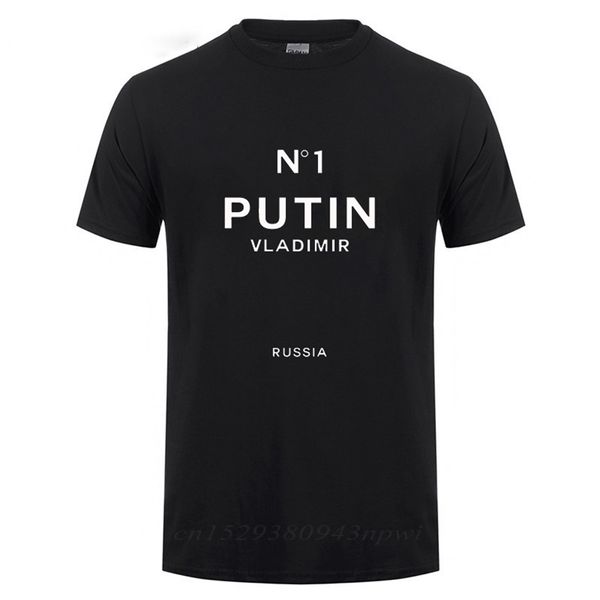 N1 Vladimir Putin Presidente Rússia T-Shirt Masculino Adulto Colar Redondo Algodão Manga Curta T-Shirt T-Shirt Man's Tops Tee 220429