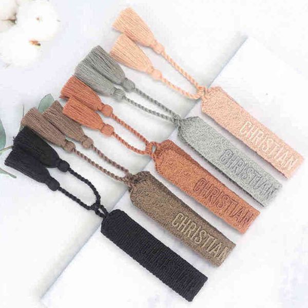 

fashion brand classic bracelets chains jewelry bangles handmade embroidered link woven tassel adjustable women men lover gift chain bangle 9, Black