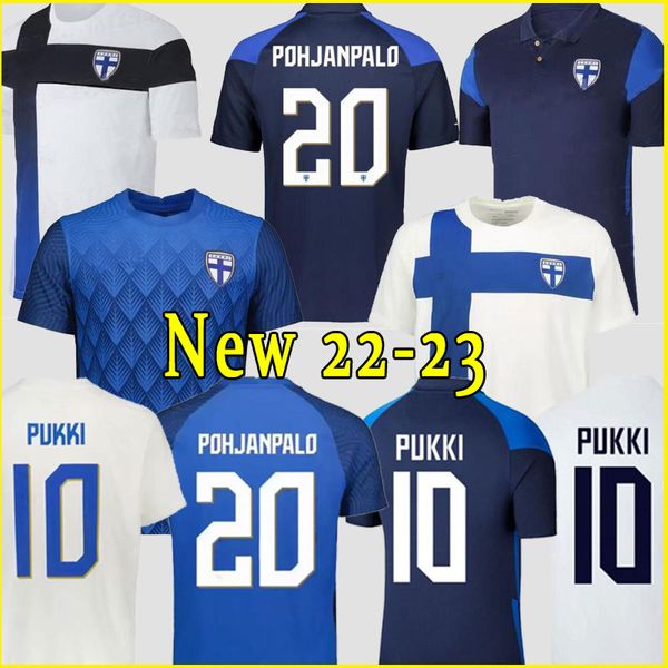 

2022 2023 finland soccer jerseys pohjanpalo euro 2022 cup national team pukki skrabb raitala jensen lod kamara finlandia 21 22 football unif, Black;yellow