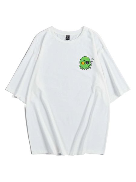 

x taralyncoyle men cartoon graphic tee w6kt#, White;black