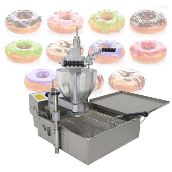 Ekmek üreticileri fırın elektrikli mini çörek makine yapımı otomatik ticari çörek yapımcısı fritöz Phil22