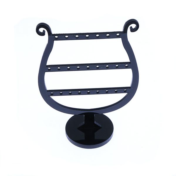 

earrings display stand earring holder rack jewelry rack plastic, Black