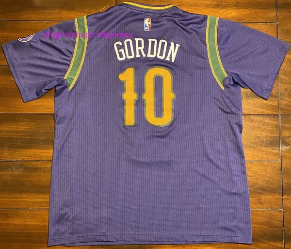 

no stitched eric gordon nola basketball jersey mens kids throwback jerseys, Black