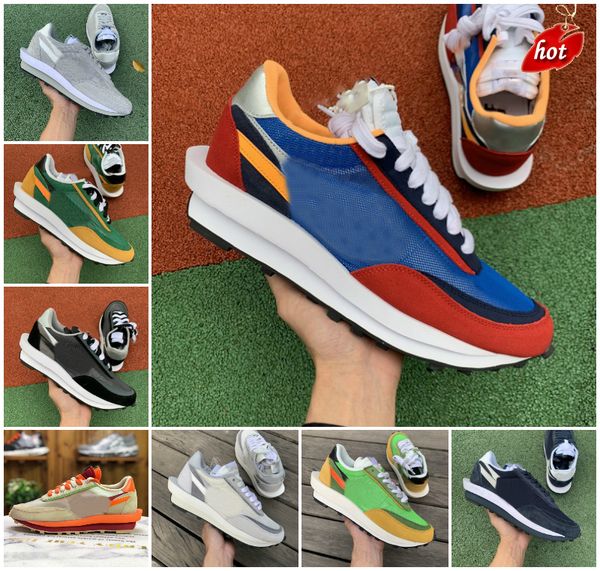 

sacais running shoes mens womens orange blaze waffle vaporwaffle nylon white black sail gum sesame game royal fragment grey blue void ldv