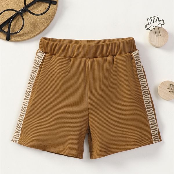 

baby contrast tape side shorts she, Black