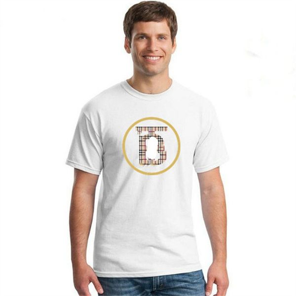 

letter printed short sleeve black and white fashion casual pullover t-shirt for men and women s15, White;black