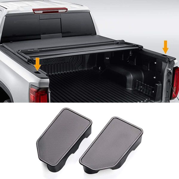 

for chevrolet silverado 1500 2500 2500hd 3500 gmc sierra 1500 2014~2018 truck bed rail stake pocket cover caps rail hole plugs