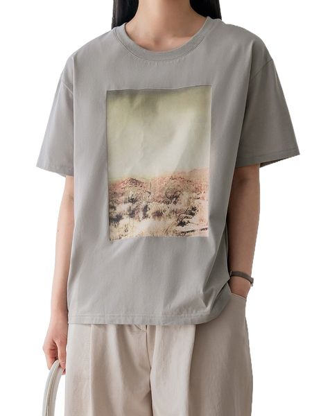 

dazy-less graphic print drop shoulder tee v9cx#, White