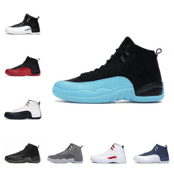 

2022 new 12s men basketball shoes gamma jumpman 12 xii twist grind flu game university gold blue dark concord royalty indigo royal french ov