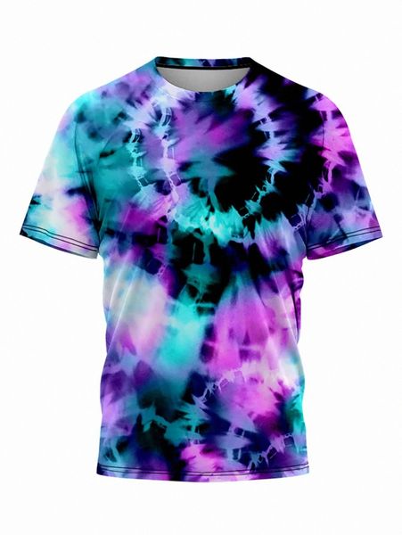 

men spiral tie dye tee k38q#, White;black