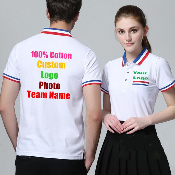 Team Unternehmen Benutzerdefinierte P o Text Gedruckt arbeit Männer Frauen Angepasst Uniform Smart Casual Baumwolle Top Shirts Männliche Tops 3XL 220621