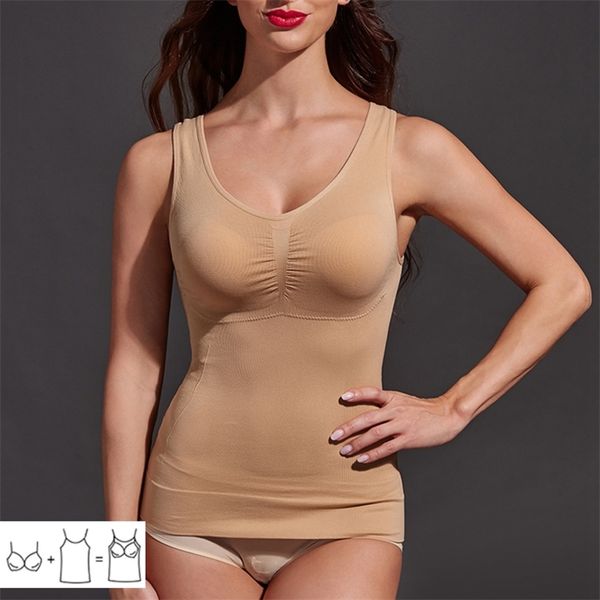 

women body shaper plus size bra cami tank slimming vest corset shapewear slim up lift lingerie set belts for women sports 220506