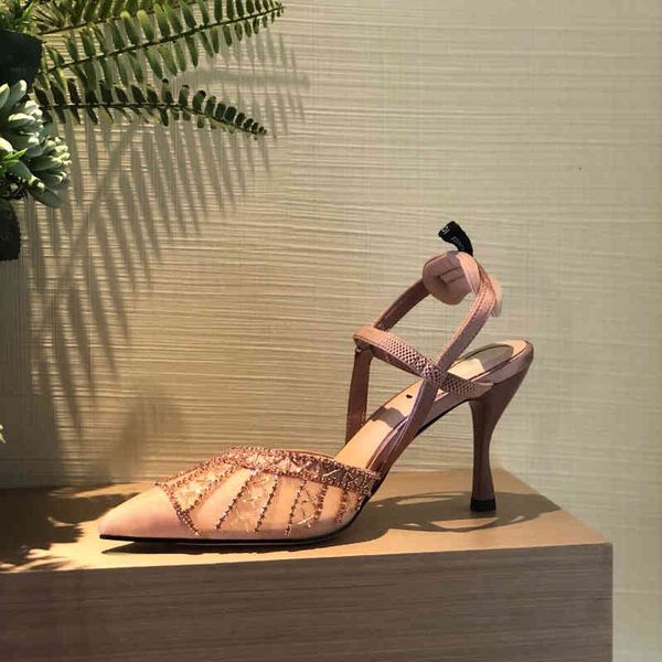 

dress shoes embroidered ankle-strap shoes pink high-heeled slingbacks pumps spool heels women's luxury designers shoe evening, Black