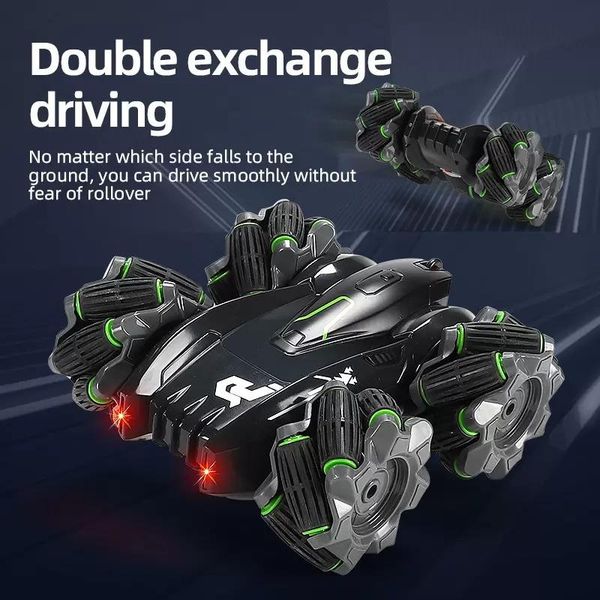 

stunt cross-country rock climbing high-speed car racing children's remote control car rampage two-sided driving four-wheel drive cool g