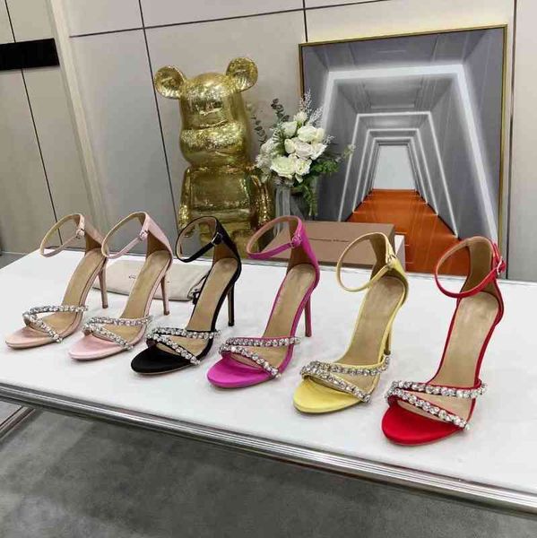 

slippers est summer elegant silk ankle-warp woman sandals open-finger party shoes thin heels cryatsl decora 8c3q, Black