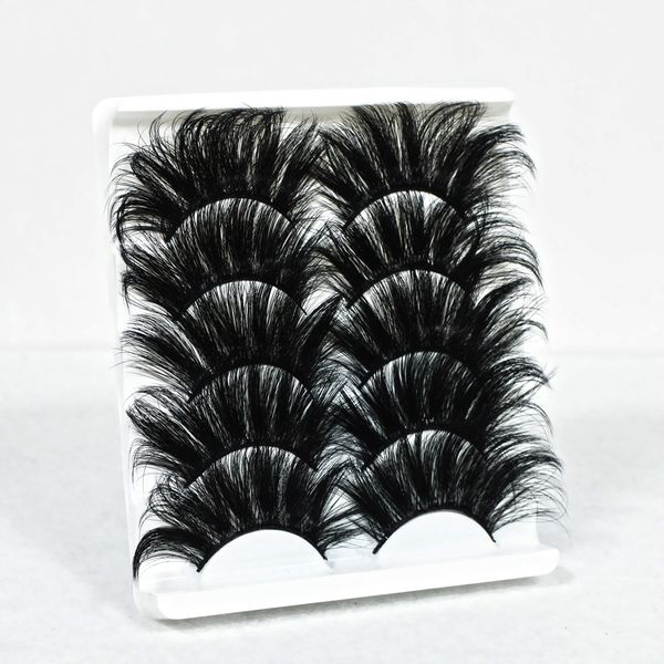 

false eyelashes 25mm faux mink natural thick long 5d fluffy soft wispy black makeup eyelash extension reusable handmade wholesale fake lashe