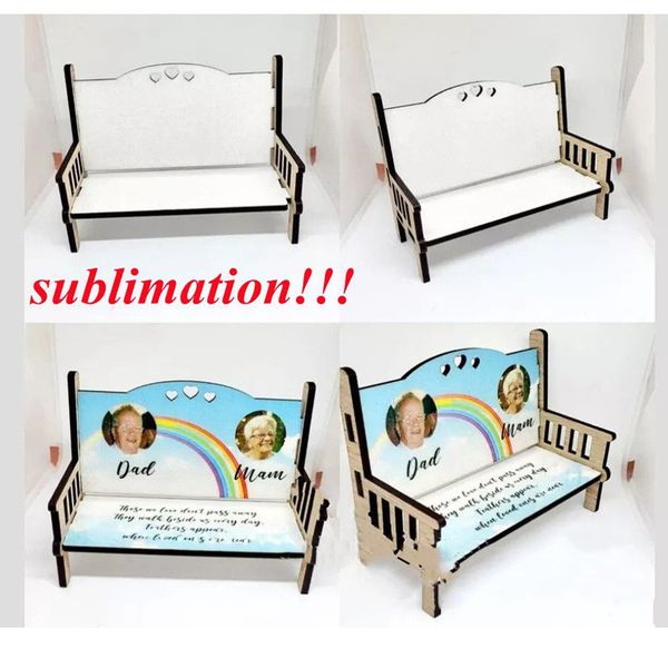 Сублимация пользу МДФ мемориальные скамейки пустой деревянный орнамент теплопередача аксессуары для дома 3 стиля можно выбрать GC1018A4