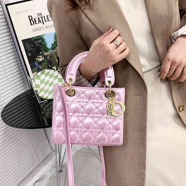 

women's fashion personality trend brand bag wholesale portable single shoulder msenger 2022 new texture lingge mini