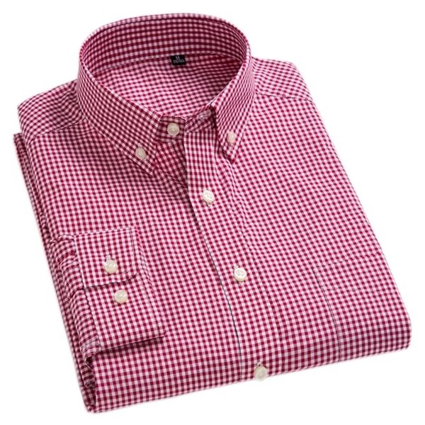 

arrival men's oxford wash and wear plaid shirts 100% cotton casual fashion design dress 220323, White;black
