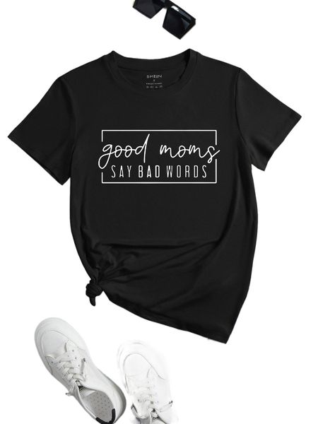 

slogan graphic tee d41a#, White