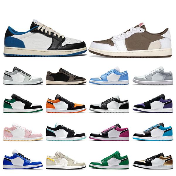 

1s men basketball shoes retro 1 cactus jack reverse mocha unc wolf grey midnight navy obsidian women sneakers outdoor sports trainers