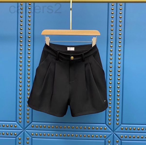 

women's jeans designer 22 spring and summer new ys letter metal small button loose comfortable casual simple shorts women's suit, Blue