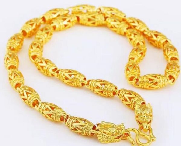 

18k gold plated chains men's double faucet necklace, Silver
