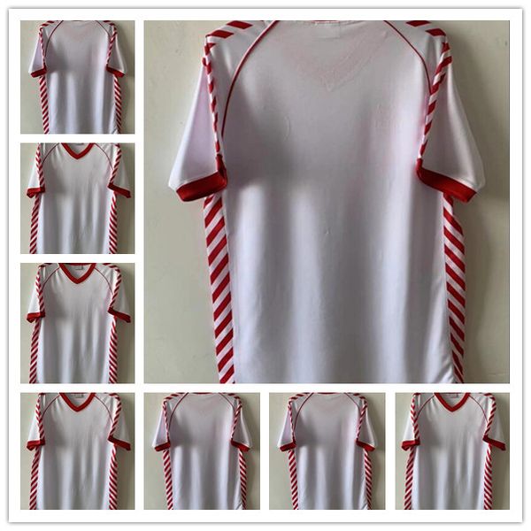 

1984 noruega nor way national team mens retro soccer jerseys away white football shirt, Black;yellow