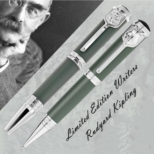 

limited edition writers rudyard kipling rollerball pen ballpoint pen unique leopard relief design writing office stationery with serial numb, Blue;orange