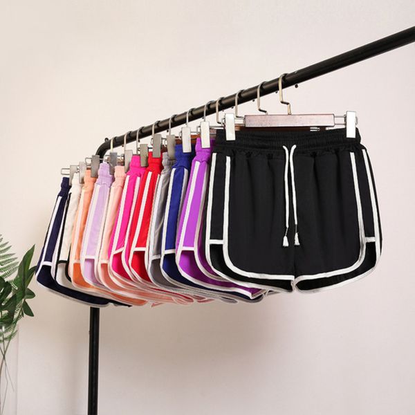 

womens summer thin cotton noncurly outer wear loose shorts y200403, White;black