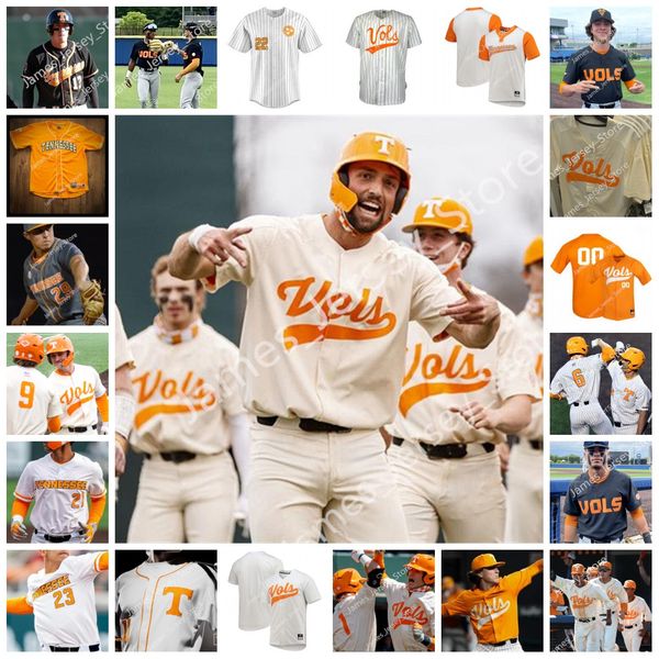 

ncaa custom tennessee volunteers baseball jersey 43 nathan smith 44 ben joyce 45 kavares tears 46 redmond walsh 47 kaleb meredith 48 zander, Black