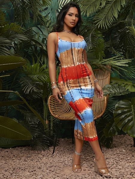 

sxy tie dye bodycon dress r5x3#, Black;gray