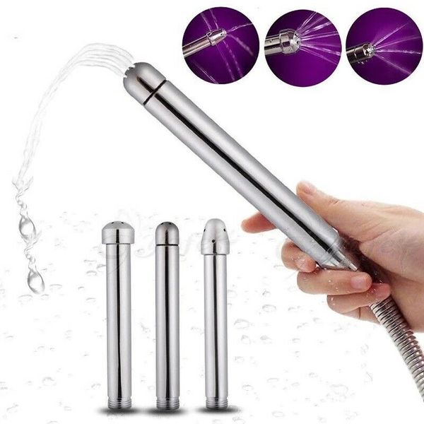 3 Cabeças Anal Vagina Limpeza de enema para mulher Limpador adulto gay Annal Buttplug Sexy Toys, mas Butt Sexyules Taucets Tool Tool Tool