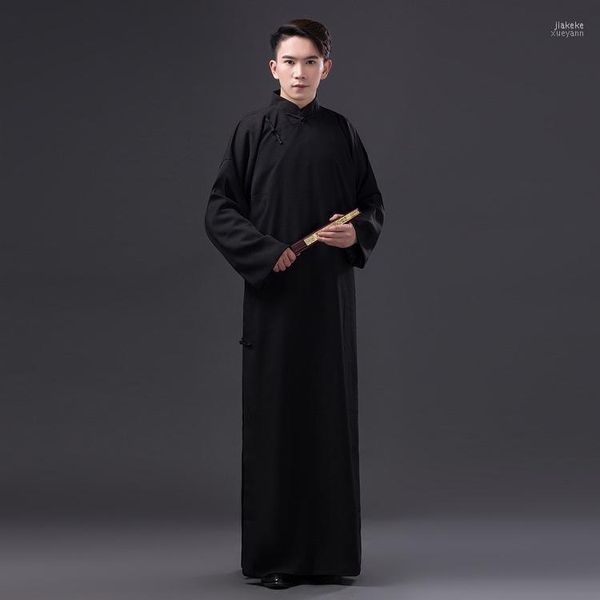 Abbigliamento etnico Cinese Folk Dance Men Robe Costume tradizionale maschile Tang Teacher Costume antico1