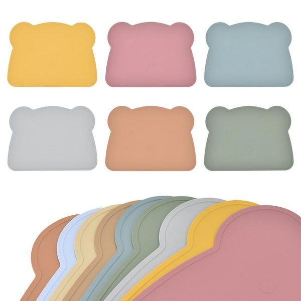 Baby Placemat alimentos de grau de silicone placemats dores de panela à prova d'água tapetes de placa tape de mesa infantil bex mesa bpa utensílios de mesa de mesa grátis casas de cozinha