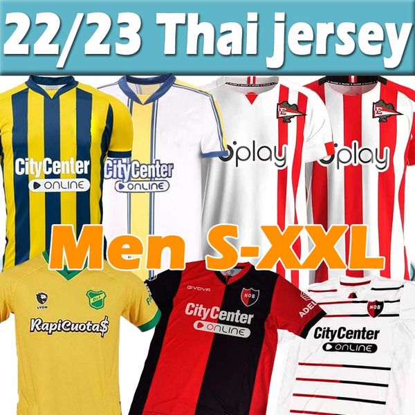 

22 23 rosario centra soccer jerseys la plata university football jersrys retro newells old boys argentina 2022 2023 liga profesional de futb, Black;yellow