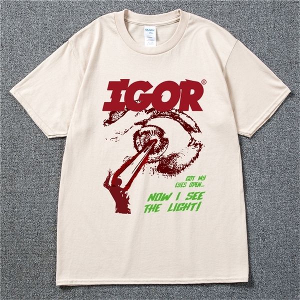 Golf Igor Tyler The Creator Rapçi Hip Hop Müzik Siyah Pamuk Erkekler Tişört Sıradan Tee Unisex Swag Tshirt 220608