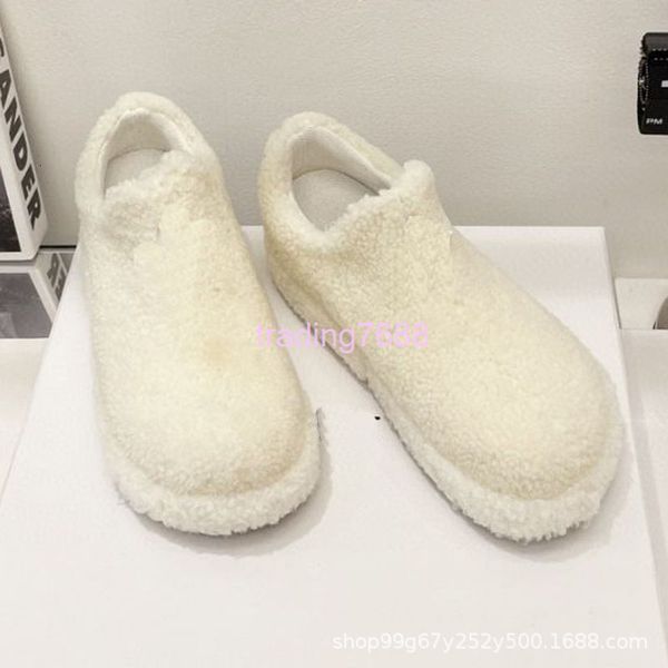 

dress shoes dress shoes cross mark this year's teddy wool single shoes are simple and generous, warm, must be collected in winter, Black
