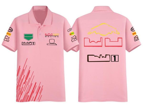 

2022 f1 formula one team lapel t-shirt summer new team polo suit same custom