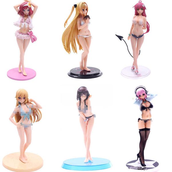 

huiya01 2020new anime high school action figure bunny girls rias gremory himejima akeno swimwear ver scale pvc figure model toy gift q0722