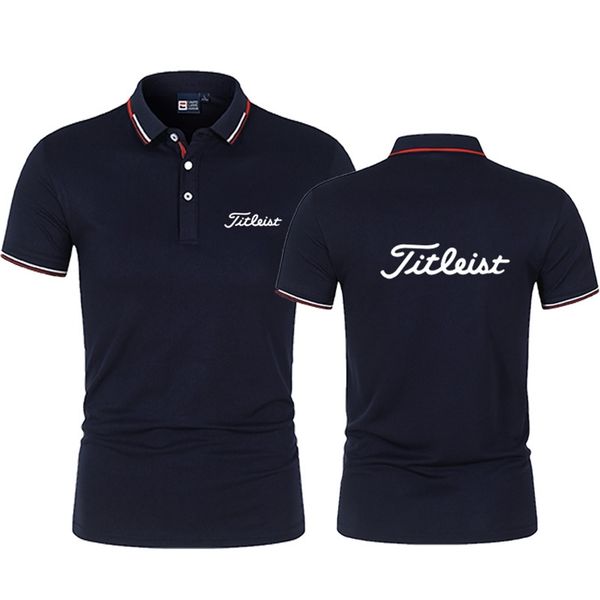 

men's golf shirts quick-drying breathable polo polyester/spandex short sleeve wear man t summer 220504, White;black