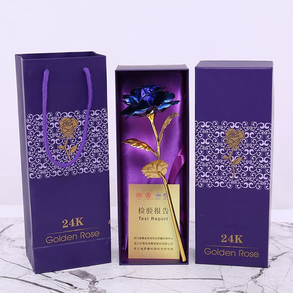 NEUE 24k Gold einzelne Blume Folie Rose Geburtstagsgeschenk kreative Nelke Muttertagsgeschenk Mädchen Fabrik Blumen