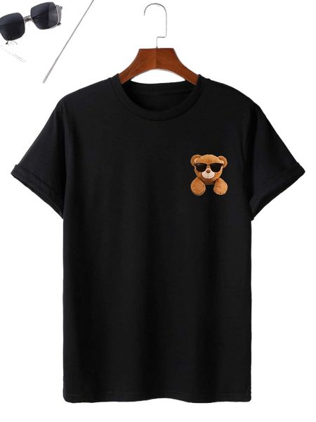 

men bear print tee u4ig#, White;black