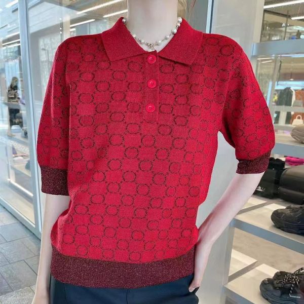 

women's knits & tees for women short sleeve sweater 2022 summer fashion letter printing leisure sweaters designer clothing, White