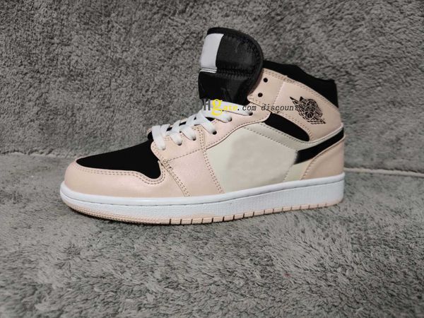 

wmns 1 mid barely orange basketball shoes 1s mens womens shoe sneakers for size 36-46 bq6472 800 ljr