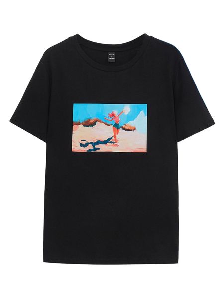 

x will fonseca figure graphic round neck tee e2tu#, White