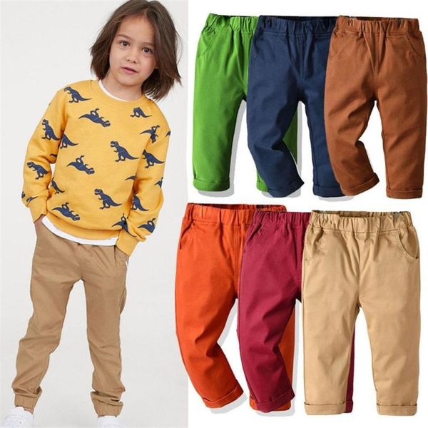 Pantaloni per bambini primaverili e autunnali Pantaloni per ragazzi in cotone per neonati Pantaloni per bambini sottili bianchi neri neri Pantaloni per ragazzi vestiti casual 220512