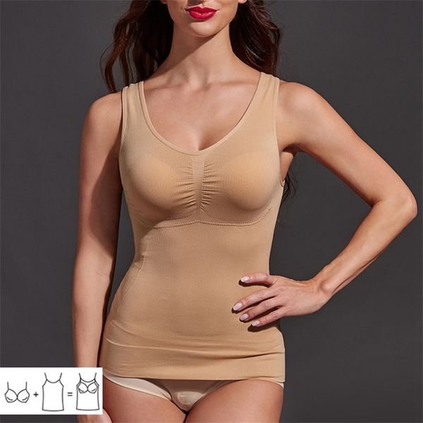 Mulheres Shaper Body Shaper Plus Tamanho Bra Cami Tampa Tampa de Slimmen Sponet Shapewear Slim Up Lingerie Lingerie Set Belts For Women Sports 220702