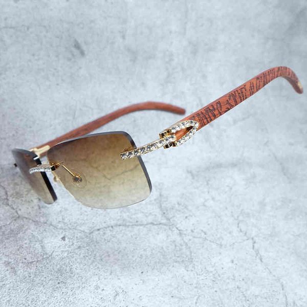 

model mens shades eyewear for women vintage wood iced out rhinestone entes sol sunglasses, White;black